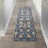 2' X 3' Navy Blue Floral Power Loom Area Rug