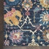 2' X 3' Navy Blue Floral Power Loom Area Rug