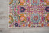 2' X 3' Silver Floral Power Loom Area Rug