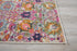 2' X 3' Silver Floral Power Loom Area Rug