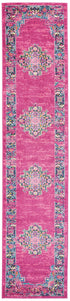 10' Fuchsia Power Loom Runner Rug