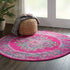 10' Fuchsia Power Loom Runner Rug