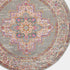 4' Gray Round Power Loom Area Rug