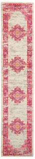 6' Fuchsia Power Loom Runner Rug