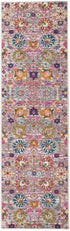 2' X 3' Silver Floral Power Loom Area Rug