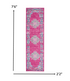 10' Fuchsia Power Loom Runner Rug