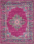 10' Fuchsia Power Loom Runner Rug