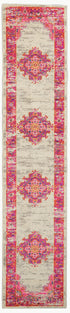 6' Fuchsia Power Loom Runner Rug