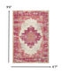 6' Fuchsia Power Loom Runner Rug