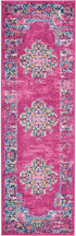 10' Fuchsia Power Loom Runner Rug