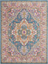 7' X 10' Teal Blue Power Loom Area Rug