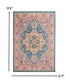 7' X 10' Teal Blue Power Loom Area Rug