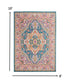 7' X 10' Teal Blue Power Loom Area Rug