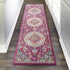 8' Pink Dhurrie Runner Rug