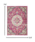 8' Pink Dhurrie Runner Rug