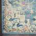 6' Blue And Ivory Dhurrie Runner Rug