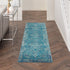 10' Blue Southwestern Power Loom Runner Rug