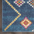 5' X 7' Navy Blue Southwestern Berber Area Rug