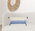 Blue Ombre Tasseled Lumbar Pillow