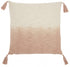 Pink Ombre Tasseled Throw Pillow