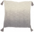 Gray Ombre Tasseled Throw Pillow