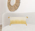 Yellow Ombre Tasseled Lumbar Pillow