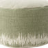 20"  Sage Green Abstract Round Pouf Ottoman