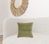 Deep Green Fringed Throw Pillow