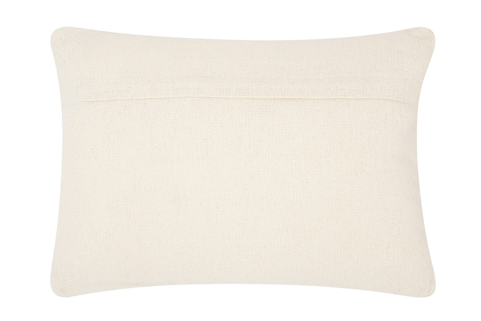 Off White Knotted Detail Lumbar Pillow