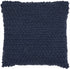 Dark Blue Knotted Detail Throw Pillow