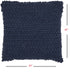 Dark Blue Knotted Detail Throw Pillow