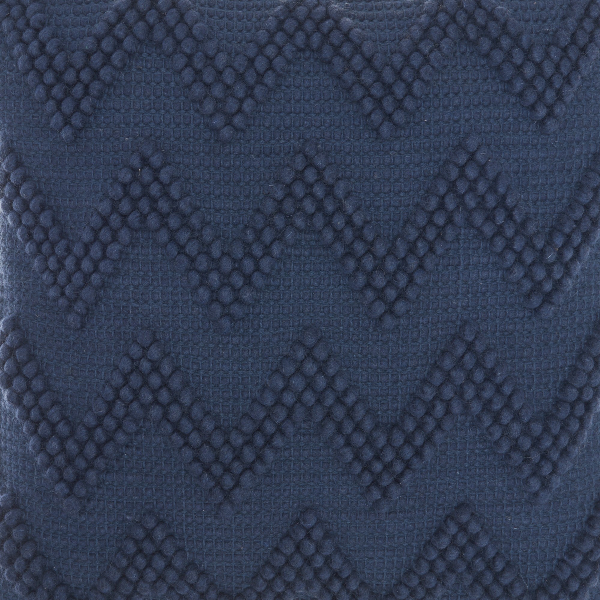 Dark Blue Chevron Detail Throw Pillow