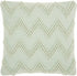 Boho Seafoam Green Textural Chevron Throw Pillow