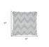 Pale Blue Chevron Detail Throw Pillow