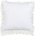 Shiny White Shaggy Throw Pillow