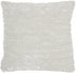 Petite White Striped Throw Pillow