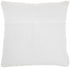 Petite White Striped Throw Pillow