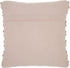 Xl Rose Pink Pom-Pom Detailed Throw Pillow