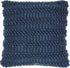 Xl Dark Blue Pom-Pom Detailed Throw Pillow