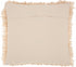 Loose Luscious Shag Beige Throw Pillow