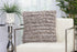 Loose Luscious Shag Taupe Throw Pillow