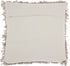 Loose Luscious Shag Taupe Throw Pillow