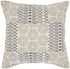 Indigo And Ivory Geometric Throw Pillow