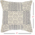 Indigo And Ivory Geometric Throw Pillow