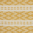 20" Yellow and Ivory Geometric Cotton Throw Pillow With Fringe