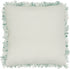 Shaggy Chic Teal And Ivory Throw Pillow