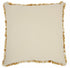 Soft Shaggy Yellow And White Spotted Throw Pillow