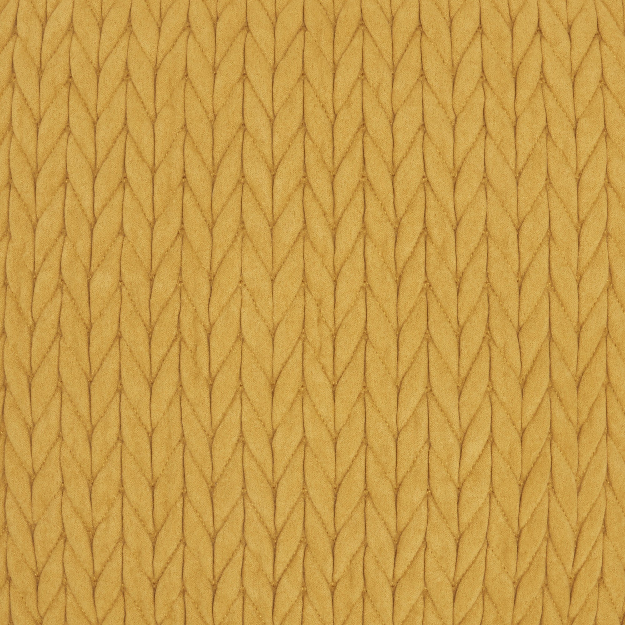 Mustard Braided Chevron Throw Pillow