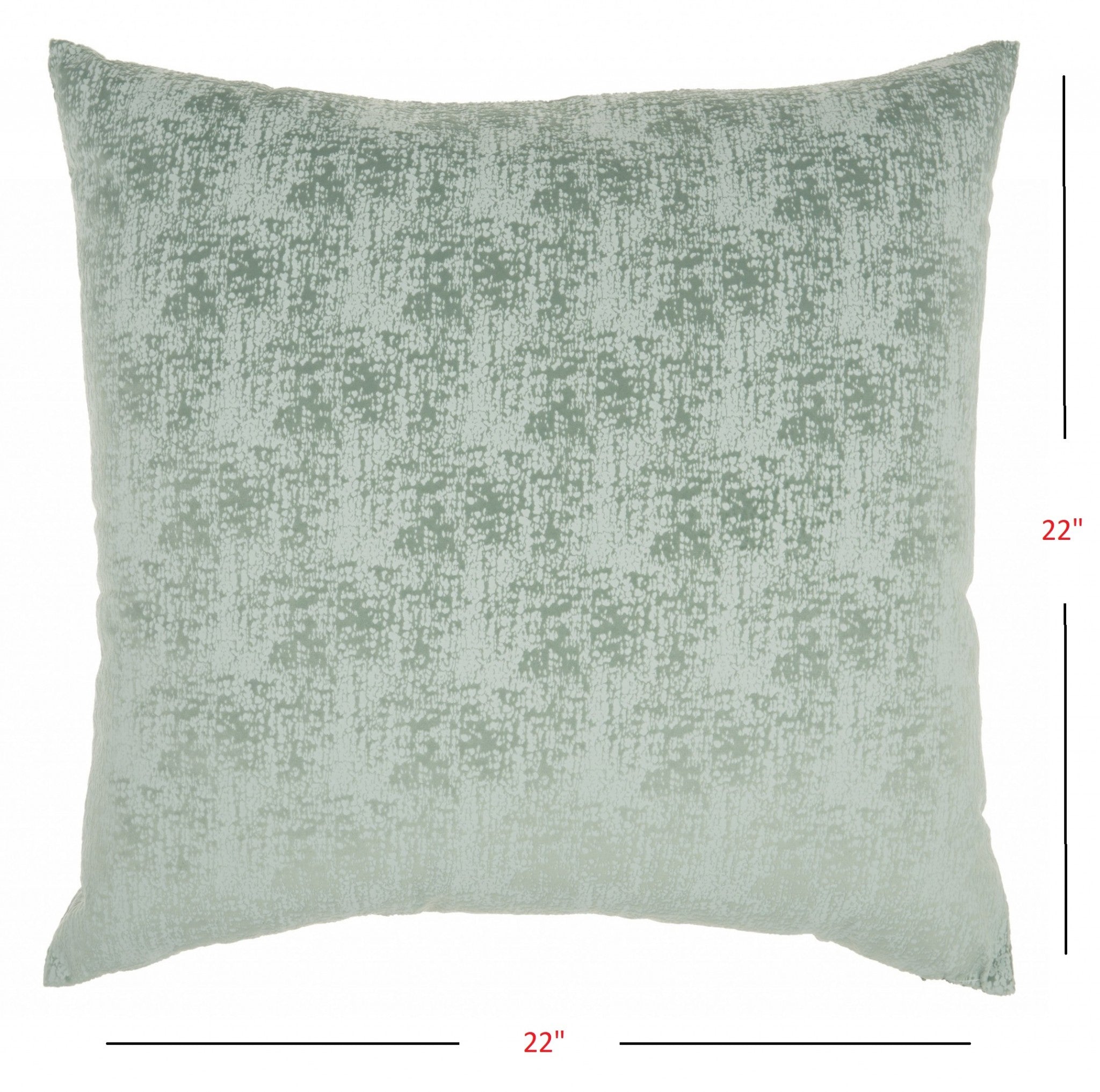 14" x 25" Pale Green Distressed Gradient Throw Pillow