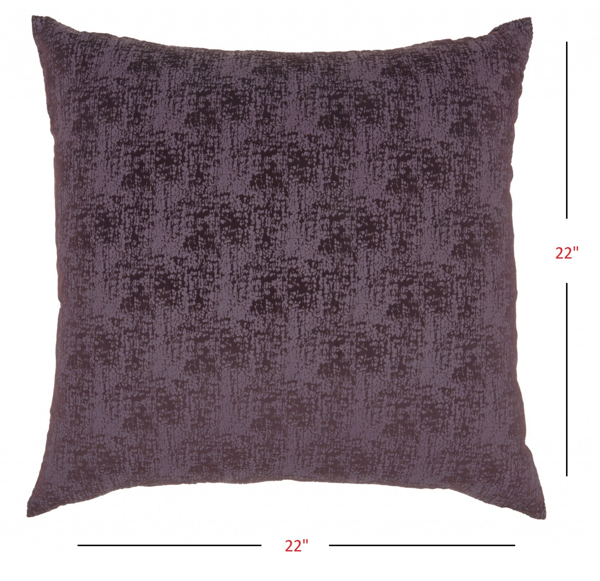 Plum Distressed Gradient Throw Pillow